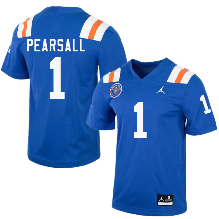 Ricky Pearsall Florida Jersey,Florida Gators #1 Ricky Pearsall Jersey Youth Uniforms-Throwback Royal